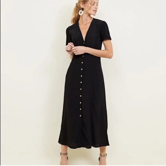 Madewell Button Front Gauze Midi Dress 